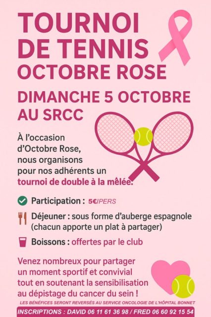 Tennis Octobre Rose Tennis Octobre Rose